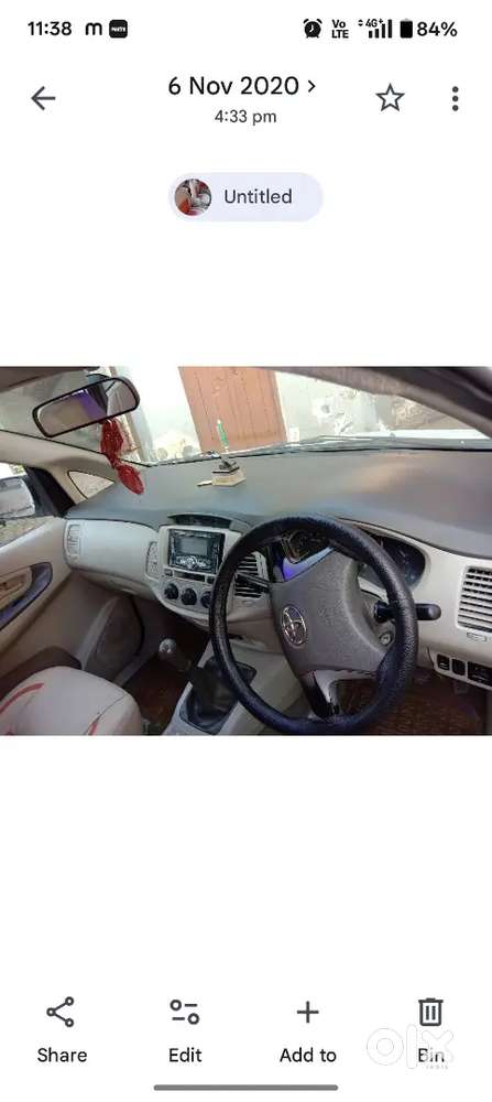 Toyota Innova 2.5 G2 2012 Diesel Manual