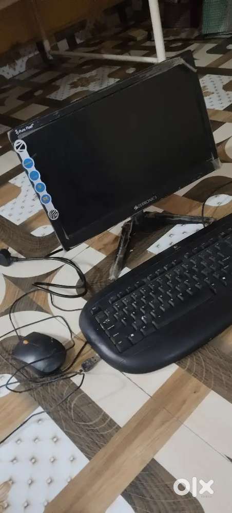 Monitor and mouse keyboard