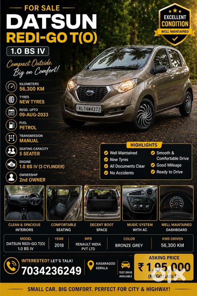 Datsun Redi Go Petrol 2018