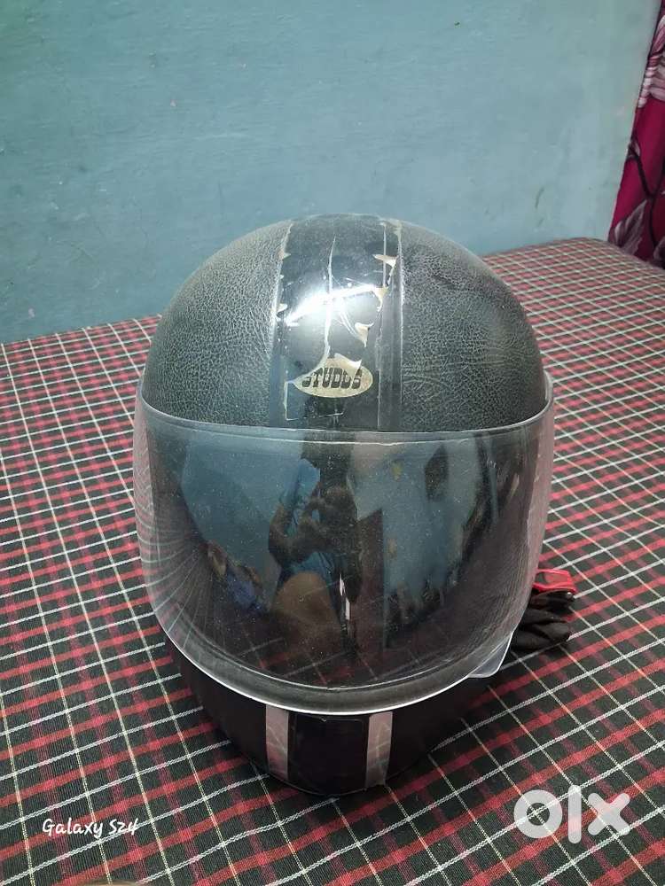 Studds chrome model helmet