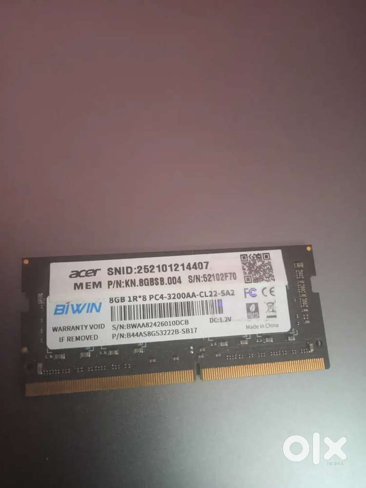 8 gb ddr4 3200 mhz laptop ram