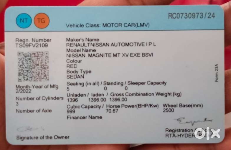 Nissan Magnite 1.0 Xv, 2022, Petrol