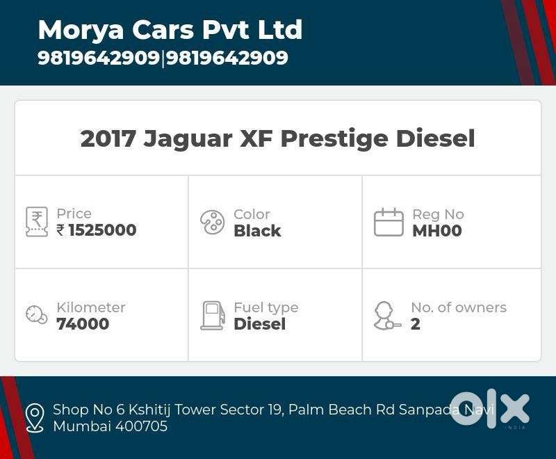 Jaguar Xf 2.0 Diesel Prestige, 2017, Diesel