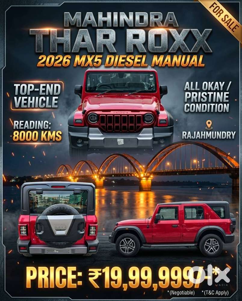 Mahindra Thar Roxx Mx5 Diesel Mt 4wd, 2025, Diesel