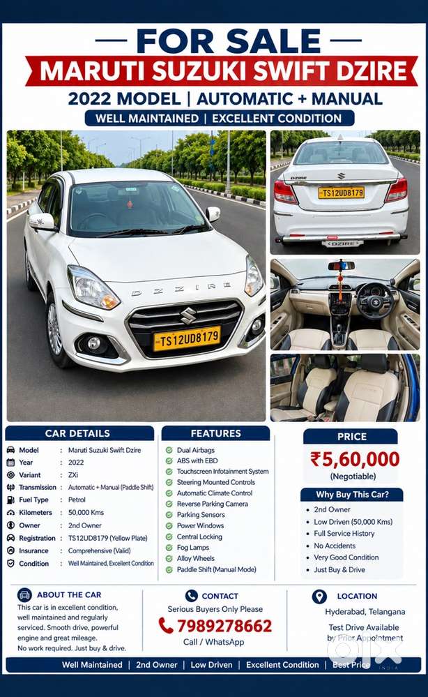 Maruti Suzuki Dzire Petrol Well Maintained