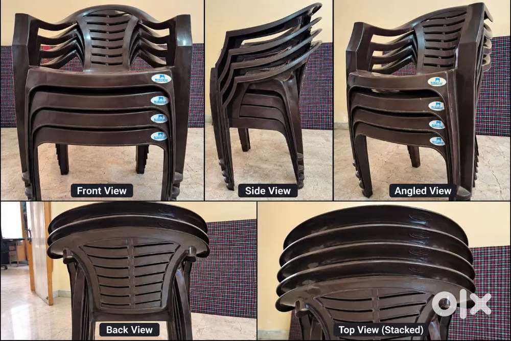 Brand New Nilkamal Chairs Set of 4/ न्यू नीलकमल कुर्सियों का सेट - 4