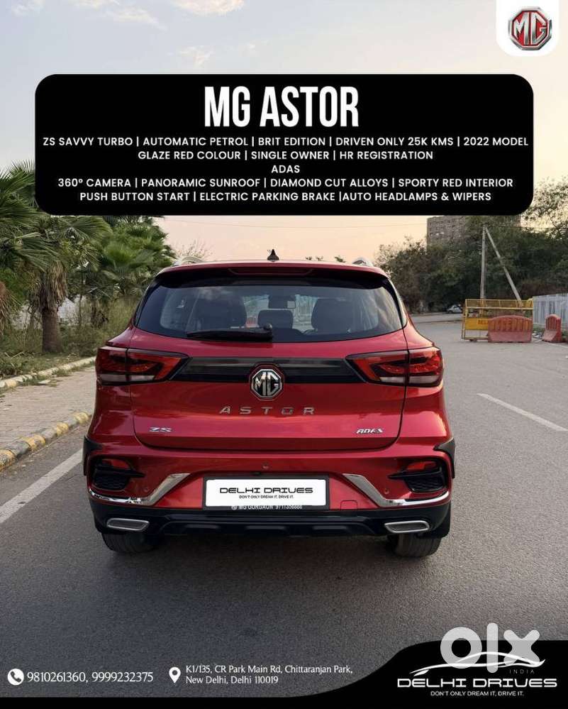 Mg Astor 1.3 Savvy Turbo At S Red, 2022, Petrol