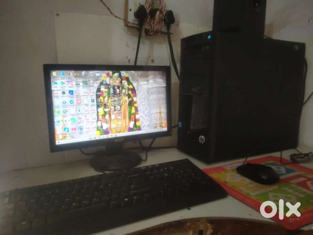 HP Desktop i3 2nd Gen + SSD + HDD + Acer 15.6 Monitor | Full Set