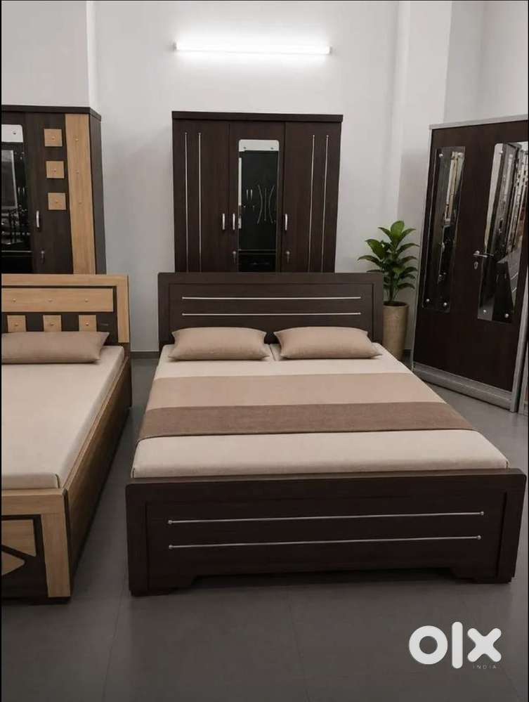 Brand new bedroom set bed + cupboard