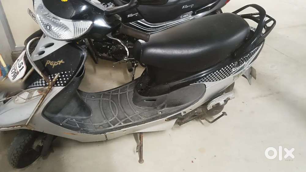 Black Scooty Pep Grey Colour Black Scooty Pep Good Condition