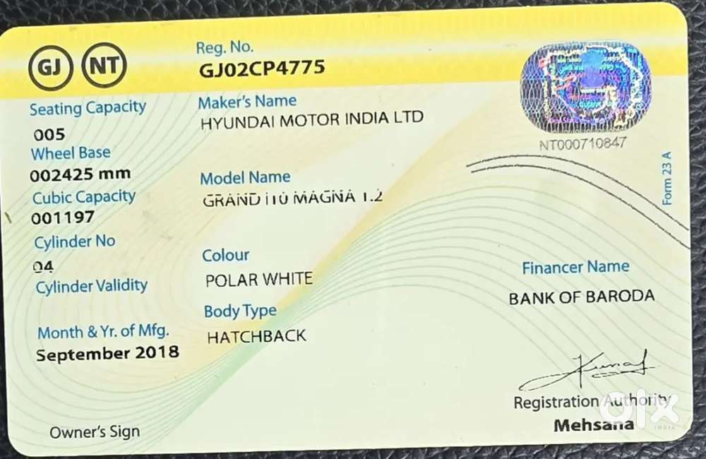 Hyundai Grand I10 2018 Petrol 72645 Km Driven