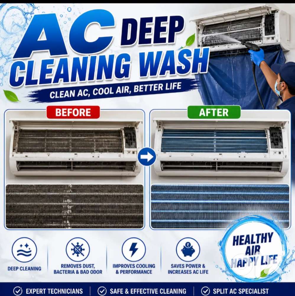 Get Ac deep Cleaningg washing
