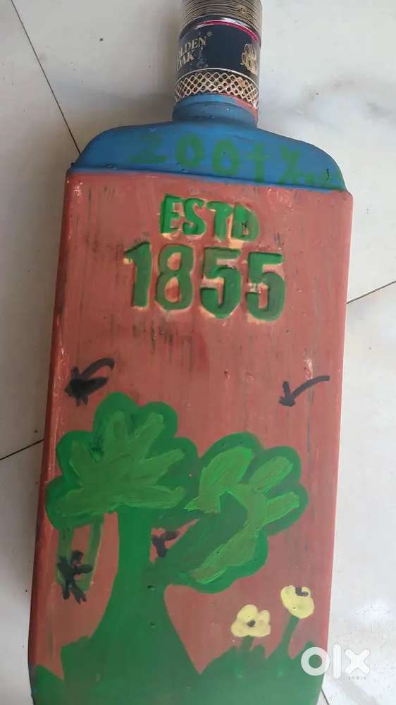Hand painted bottle