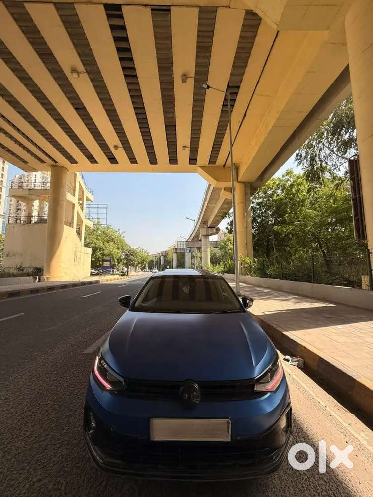 Virtus 1.0 Tsi Rising Blue Colour Wrapped In Matte Ppf