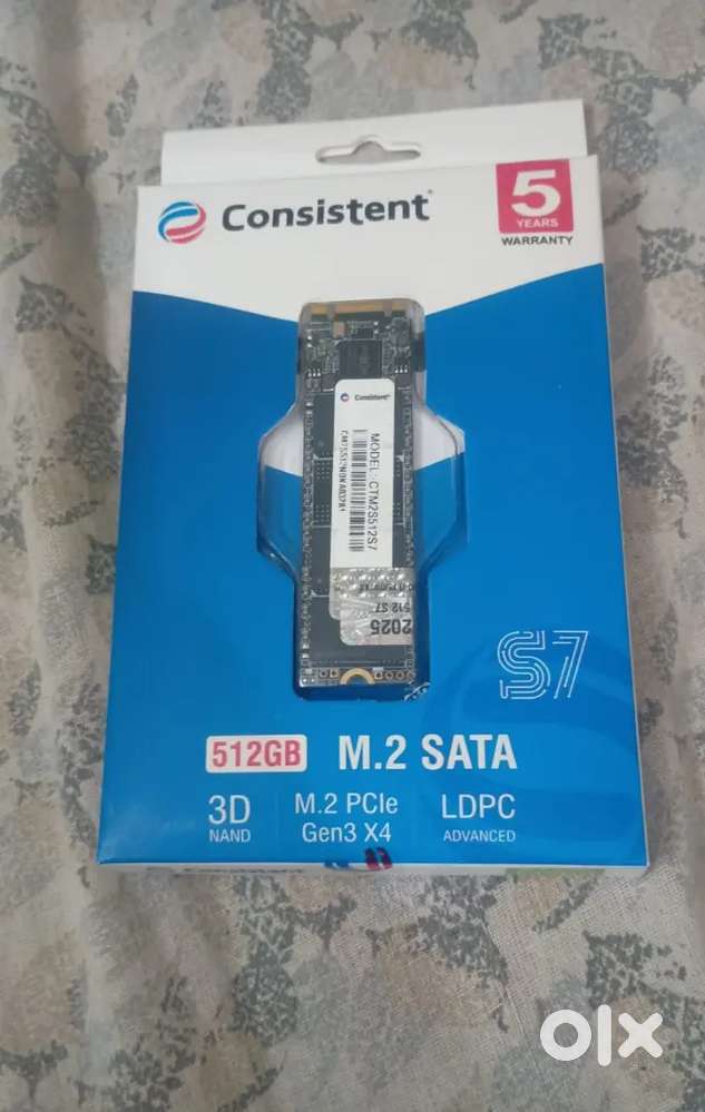 Consistent SSD 512 Gb with warranty