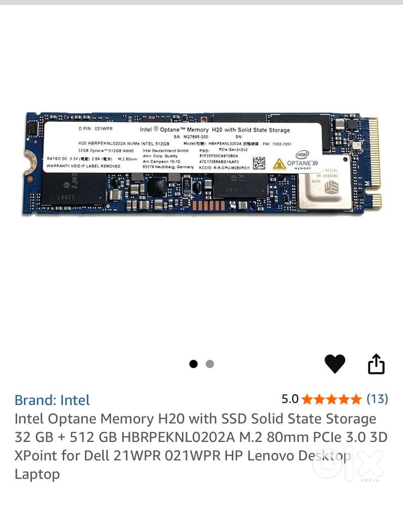 Optane H20 Optane In Laptop Acer Optane Memory Use Of Optane
