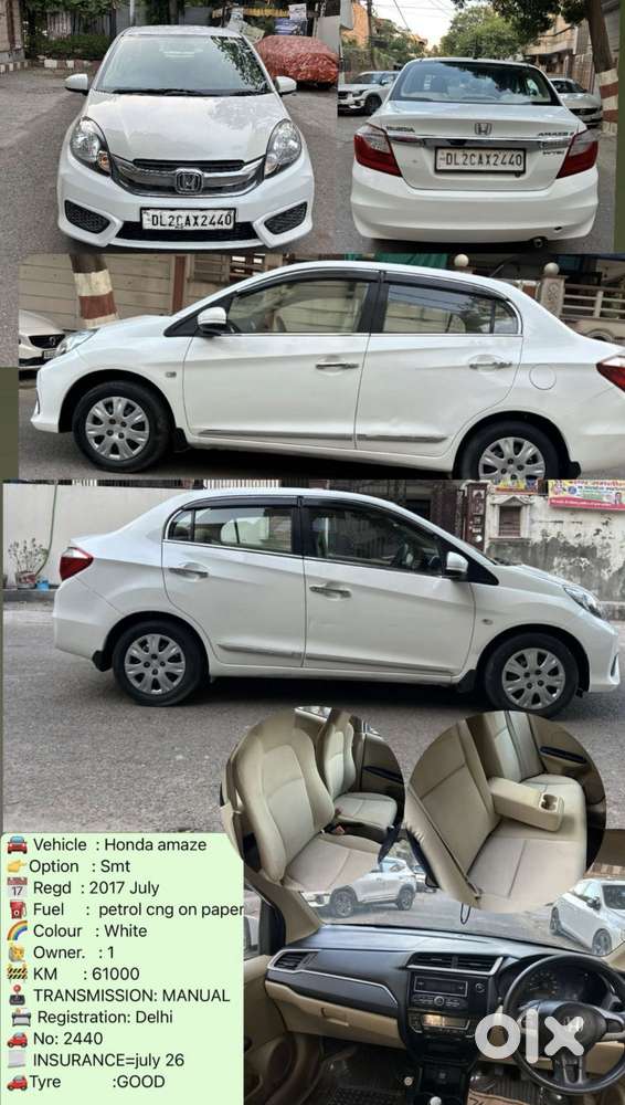 Honda Amaze S Option I-vtec, 2017, Cng & Hybrids