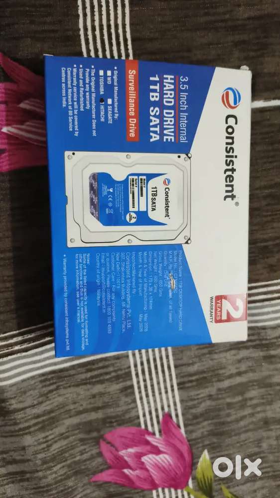 CONSISTENT INTERNAL HARD DRIVE 1TB SATA SURVILLANCE DRIVE