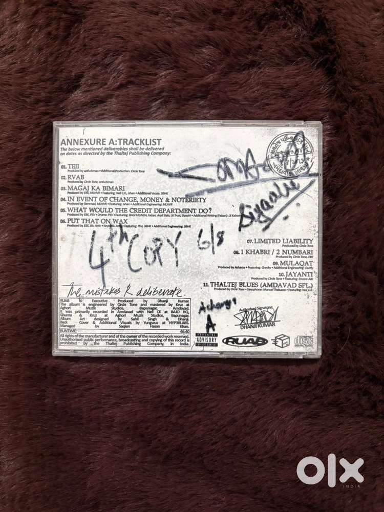 Signed Ruab CD