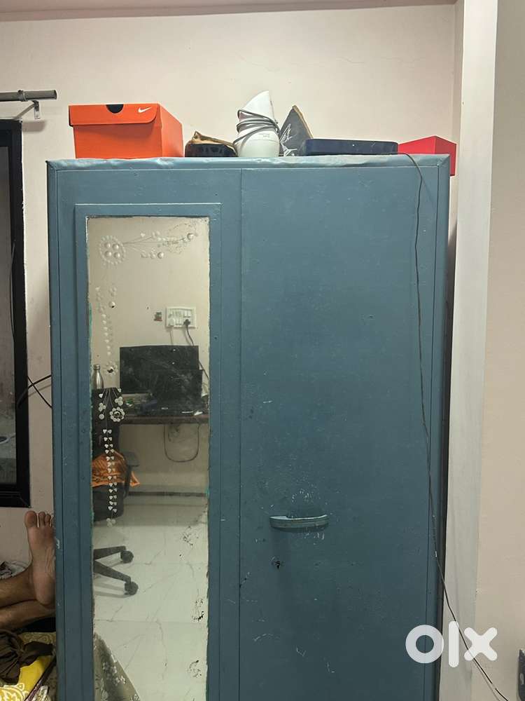 Heavy-Duty Steel Almirah with Mirror & Drawers