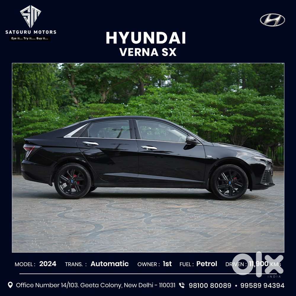 Hyundai Verna Sx 1.5 Petrol Ivt, 2024, Petrol