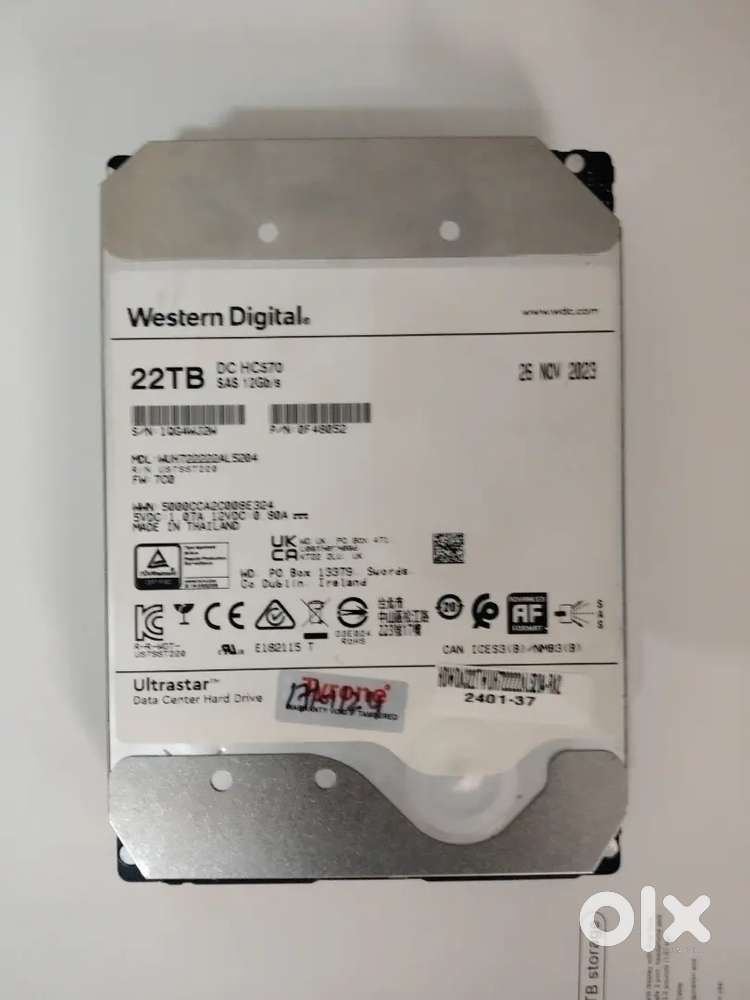 22 TB HDD for sale