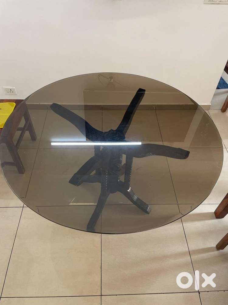 Glass Top 4 Seater Dining Table With Chairs in India, Free classifieds ...