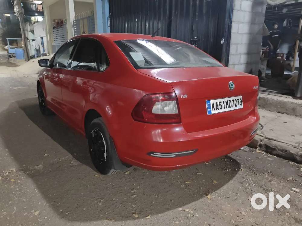 Red Color Skoda Rapid