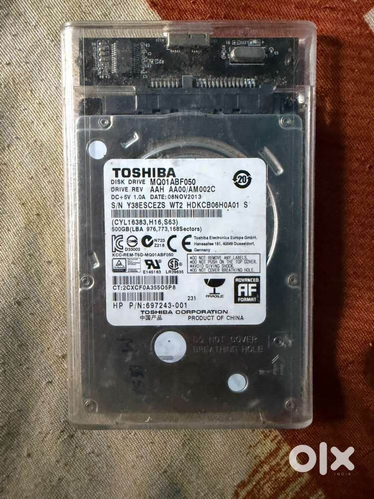 Toshiba 500GB hard Disk for sale