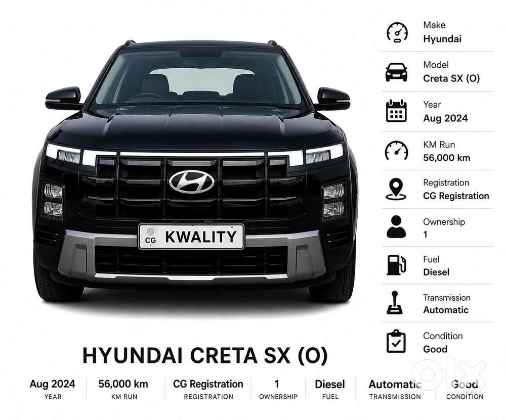 Hyundai Creta 1.5 Sx (o) Diesel At, 2024, Diesel