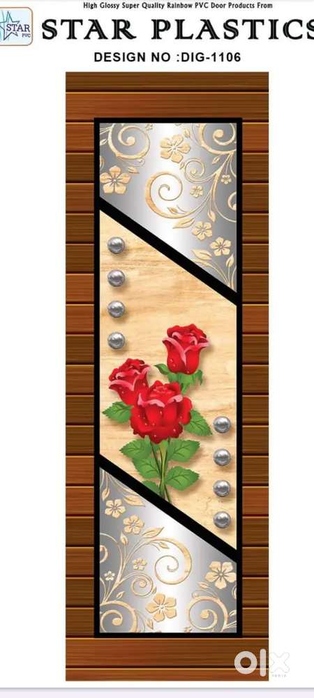 PVC Bathroom Doors with Fitting