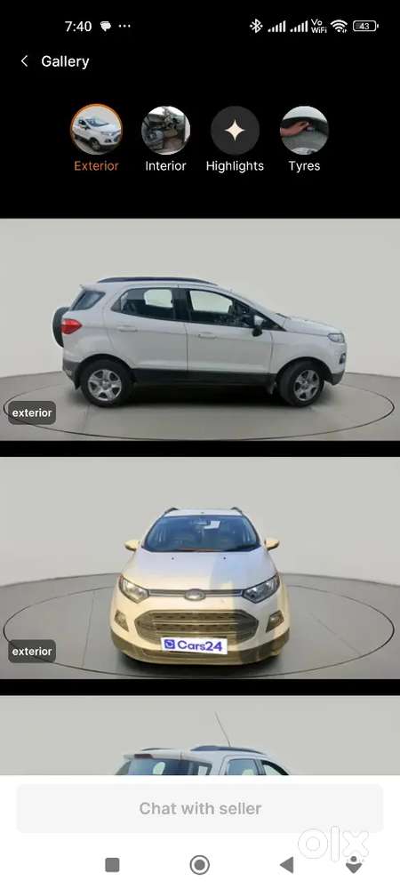 Excellent Condition 1.5 L Diesel Eco Sport Trend Plus Variant