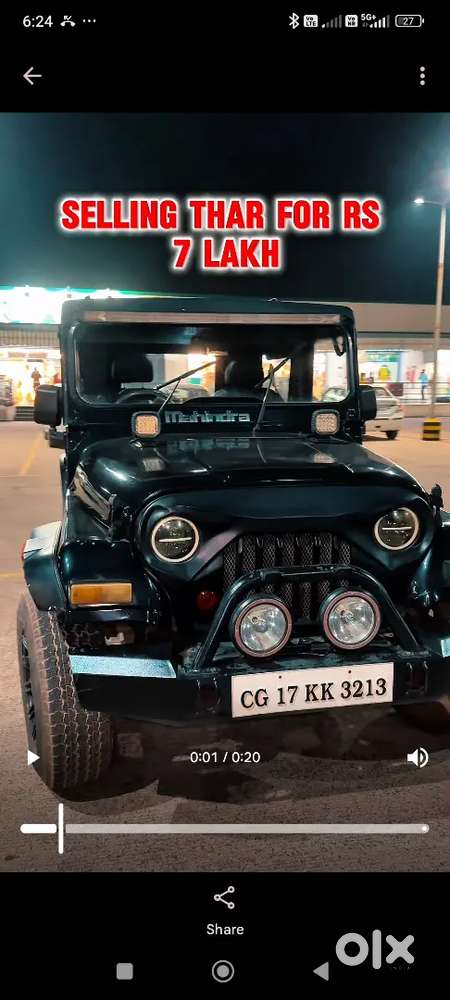 Mahindra Thar 2016 Diesel 81000 Km Driven