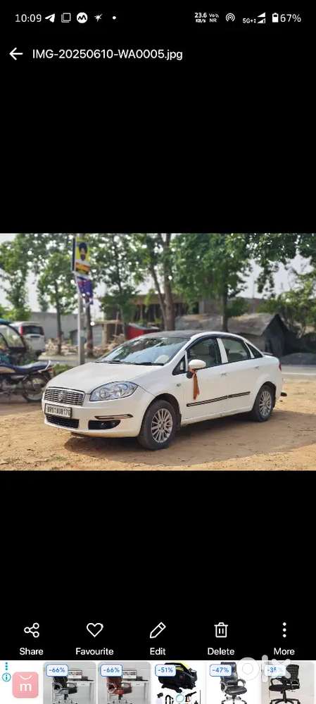 Fiat Linea 2015 Petrol 89000 Km Driven