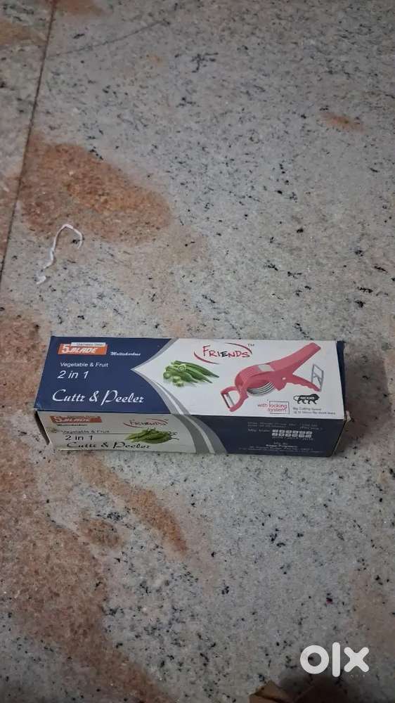 2 in 1 Vegetable Cutter & Peeler - Brand New Box Pack