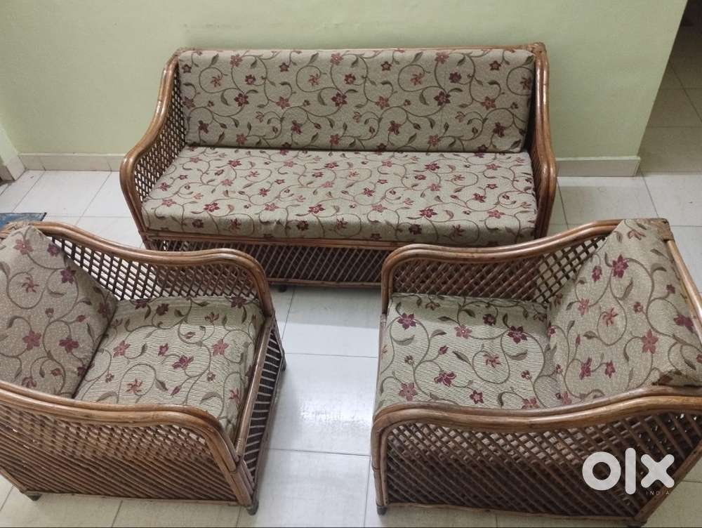 Sturdy Cane Sofa Set in Excellent Condition!!!