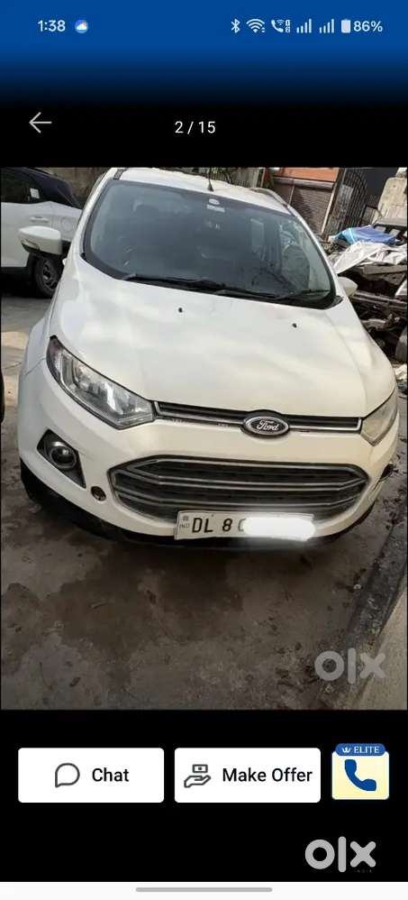 Ford Ecosport 2014 Petrol 1.80lakh Se Kam Nahi Hoga