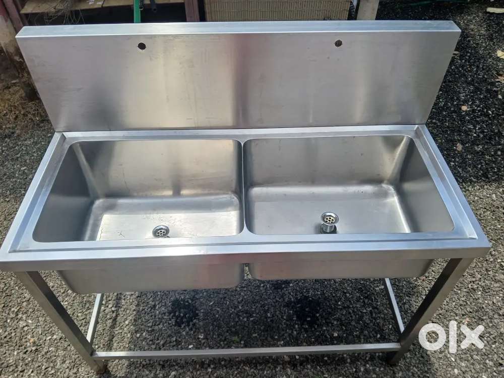 Brand New UnusedHeavy Duty Stainless Steel Double Bowl Sink with Stand