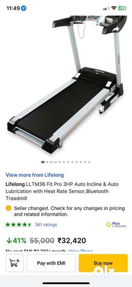 Lifelong treadmill online lltm36