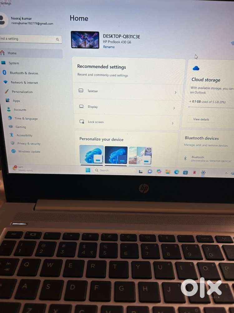 HP ProBook 430 G6 | Core i5 8th Gen | 8GB RAM | 256GB SSD | ₹25,000