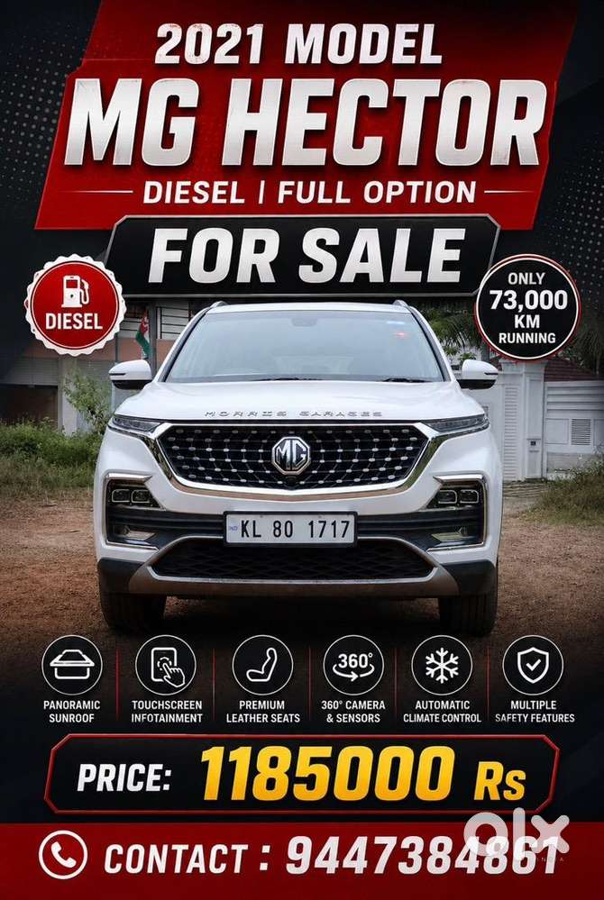Mg Hector 2021 Diesel 73000 Km Driven
