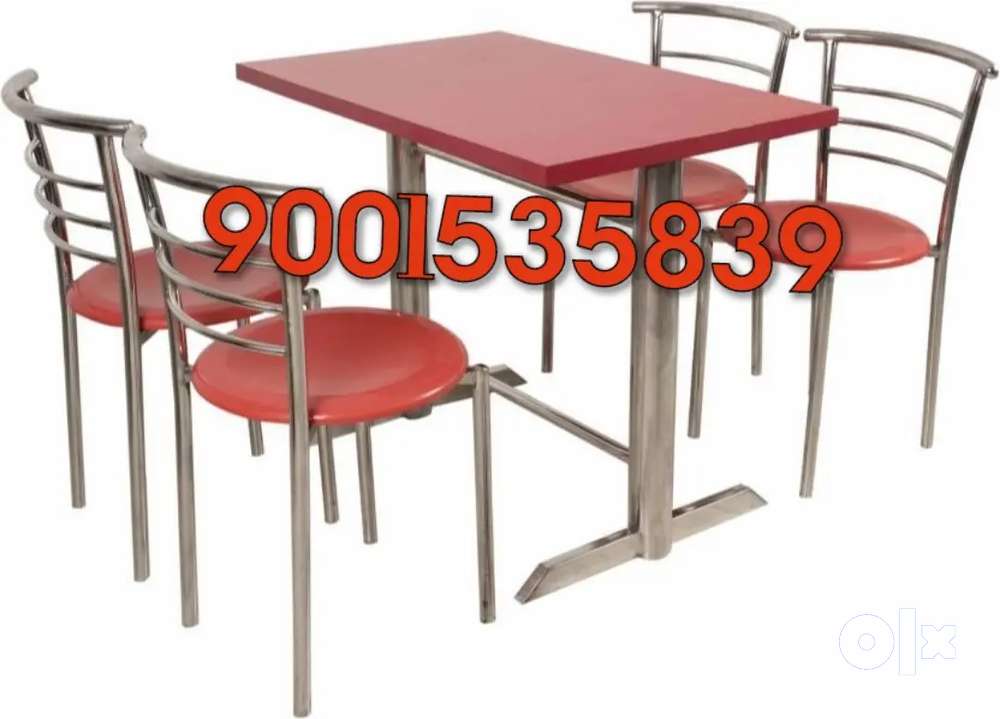 New four seater restaurant table with chairs cafe furniture