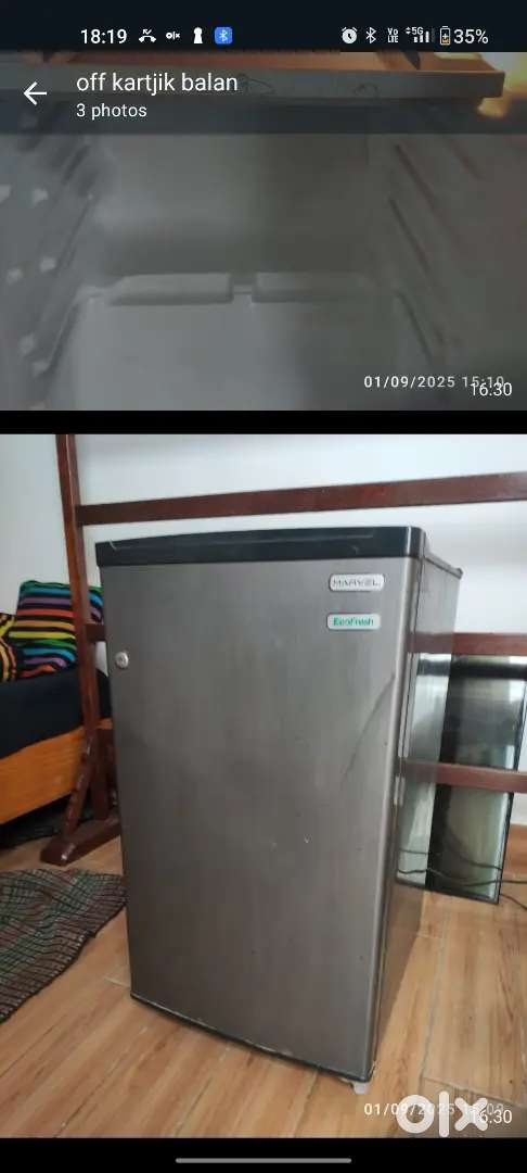 Marvel mini refrigerator 2.5 ft in good working condition