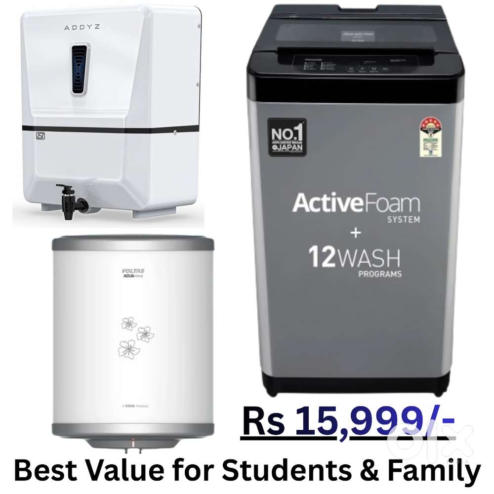 Home Appliances Student Pack Ashing Machine Geyser Filter