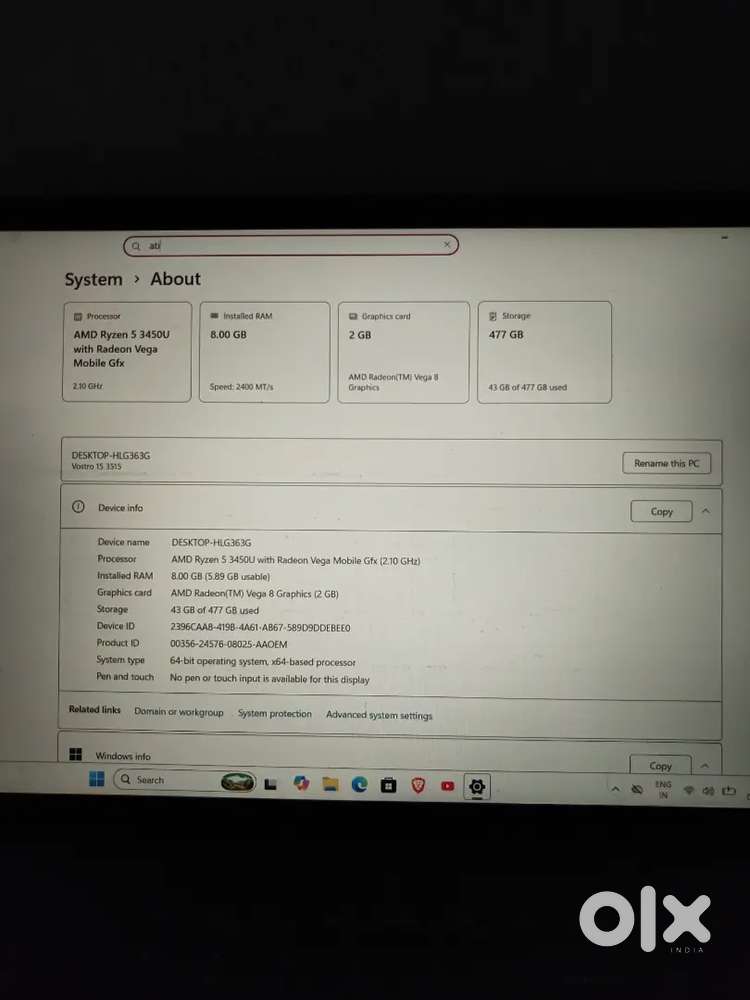 Dell laptop new condition
