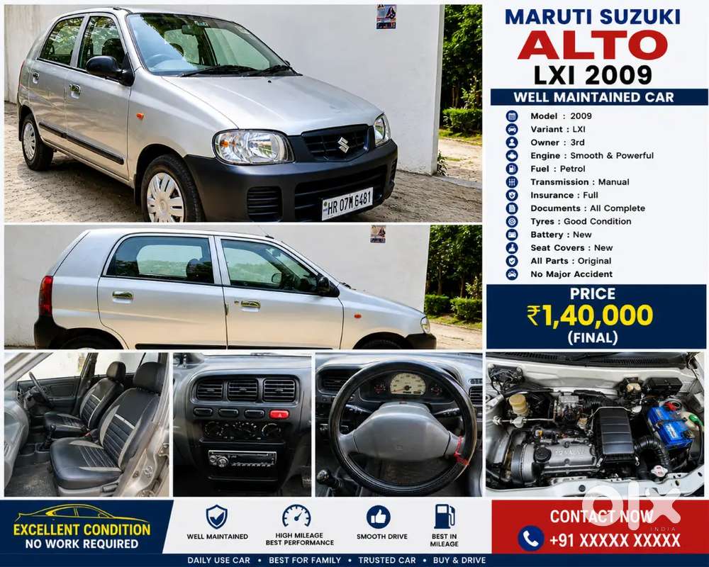 Maruti Suzuki Alto 2009 Odometer Reading