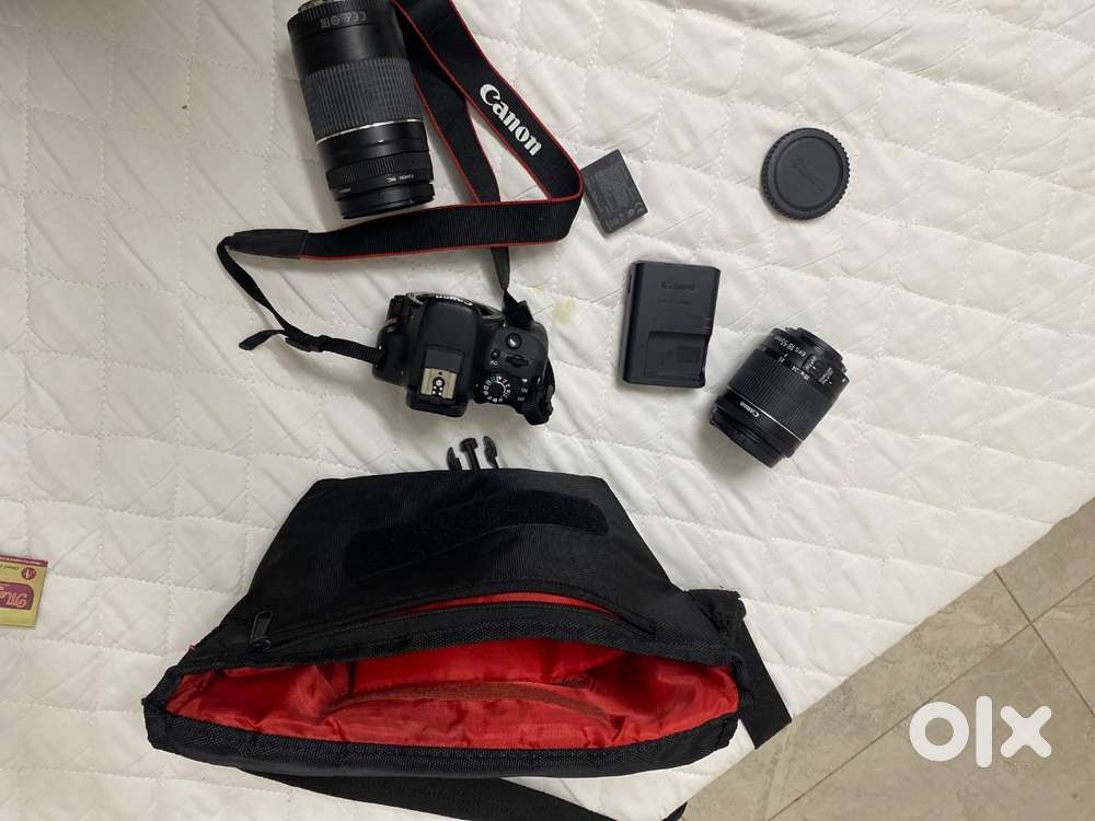 Cannon DSLR camera EOS 100D with two set of lenses