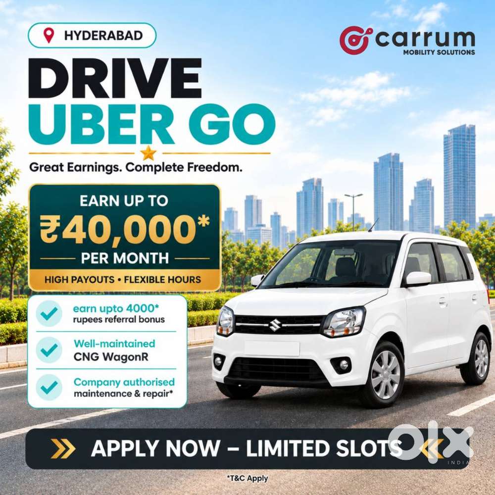 Apply Today Uber Go Driver Vacancy in Hyderabad