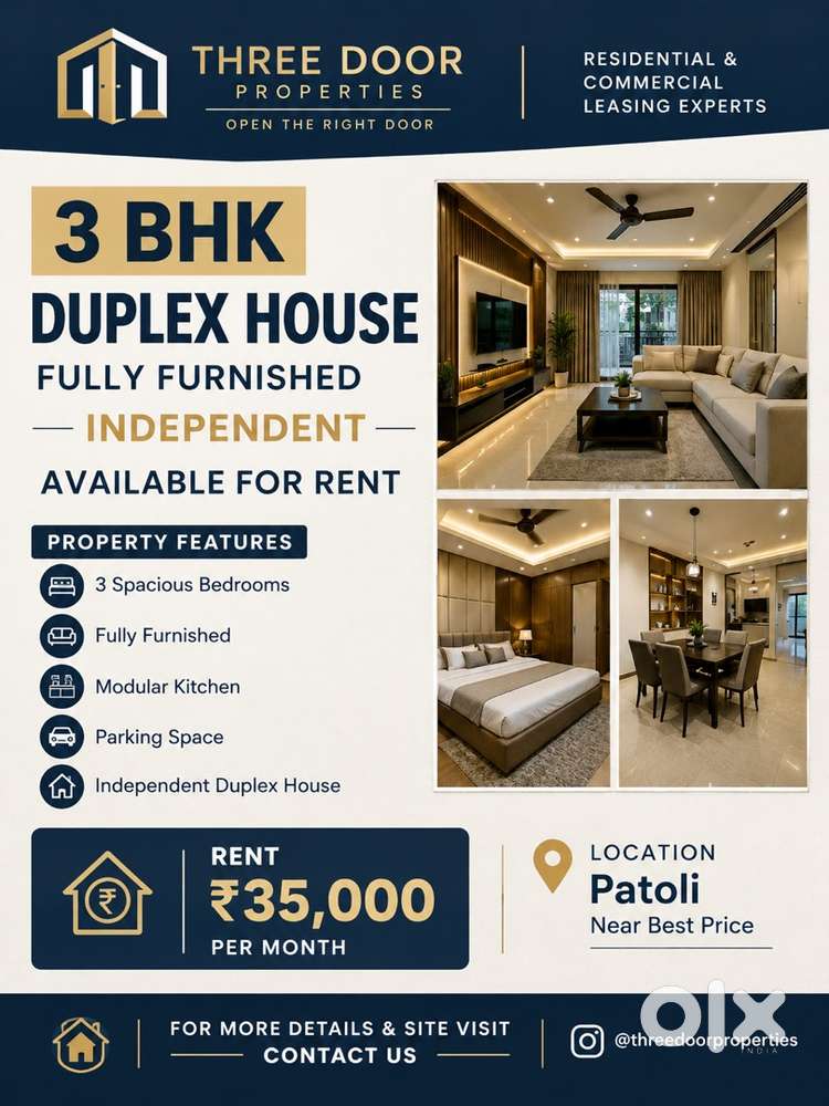 3bhk independent fully furnished