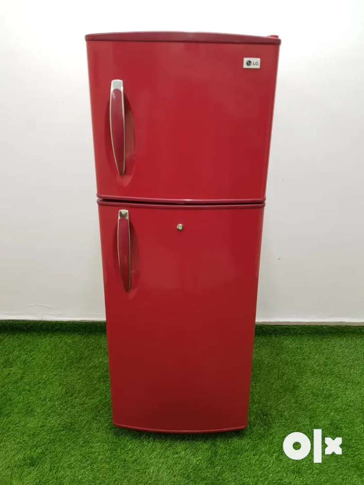 Lg double door fridge red deals colour